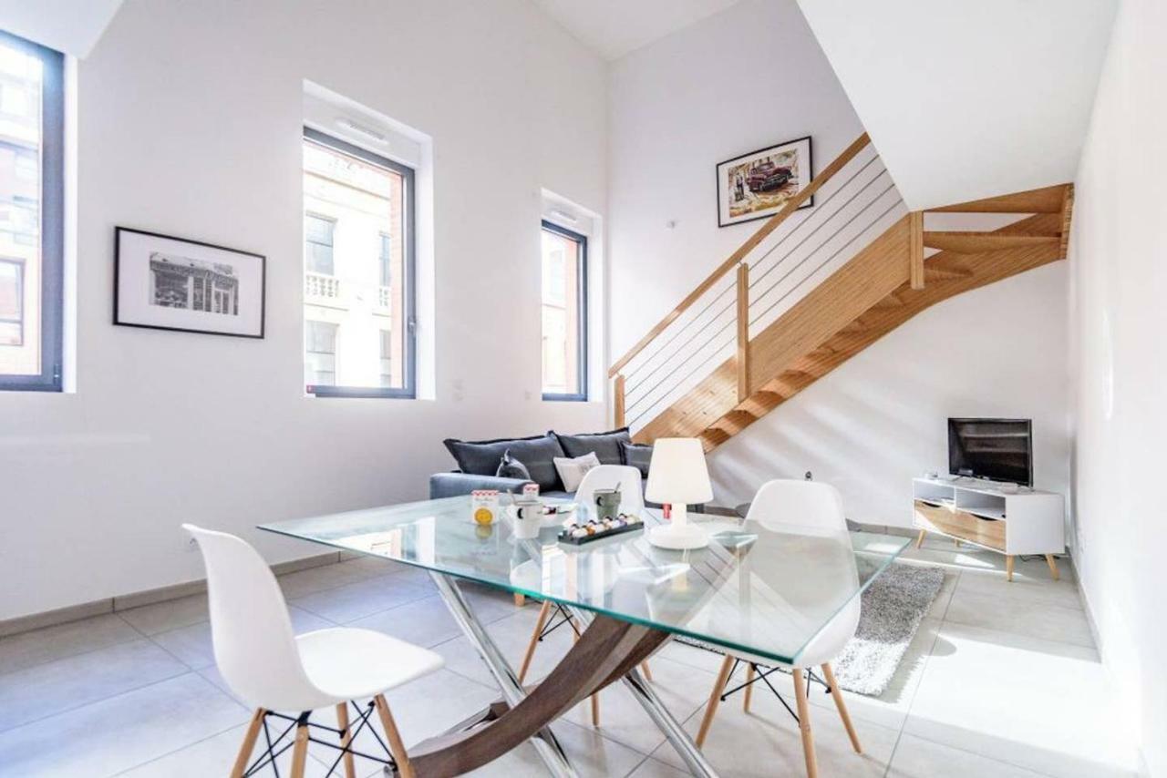 002 - Appartement Duplex Moderne - Jeanne D Arc, Toulouse Luaran gambar